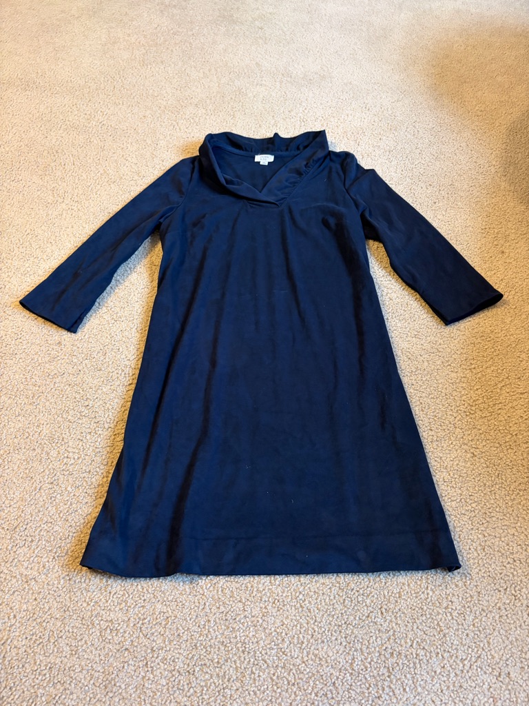 Crown & Ivy Navy Blue Soft Midi Dress